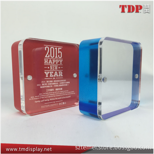 small acrylic fridge magnet photo frame with lastest design